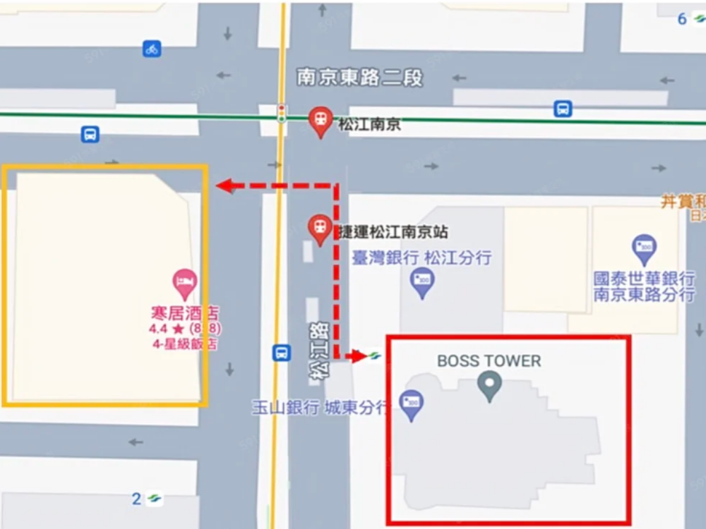 琢豐旁松江南京站《Boss大樓平面車位》