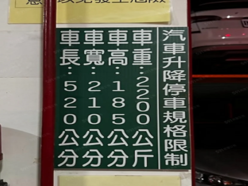 市府站大樓停車位，有管理員、磁扣進出