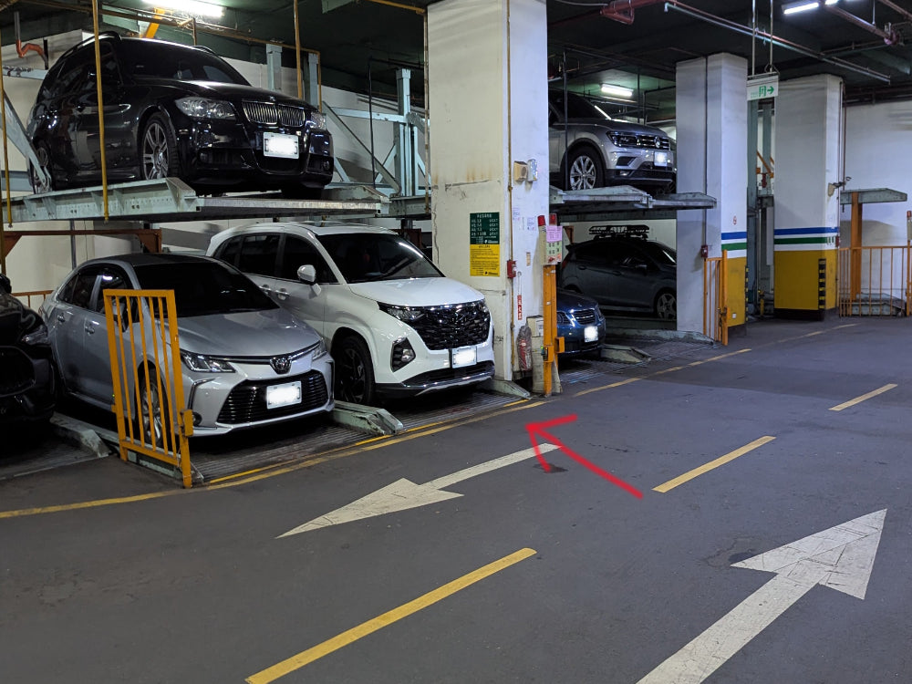 古亭河濱公園附近，坡道機械車位，近車道口好停好迴車。